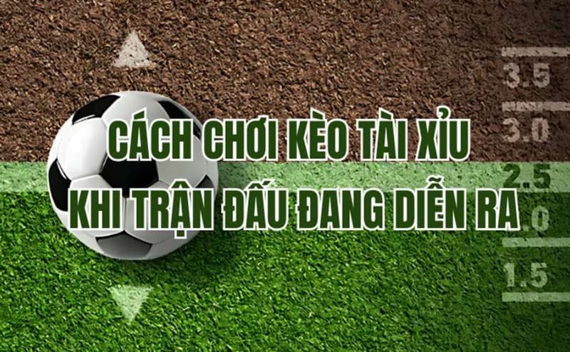 Hướng dẫn cách chơi kèo tài xỉu khi trận đấu đang diễn ra